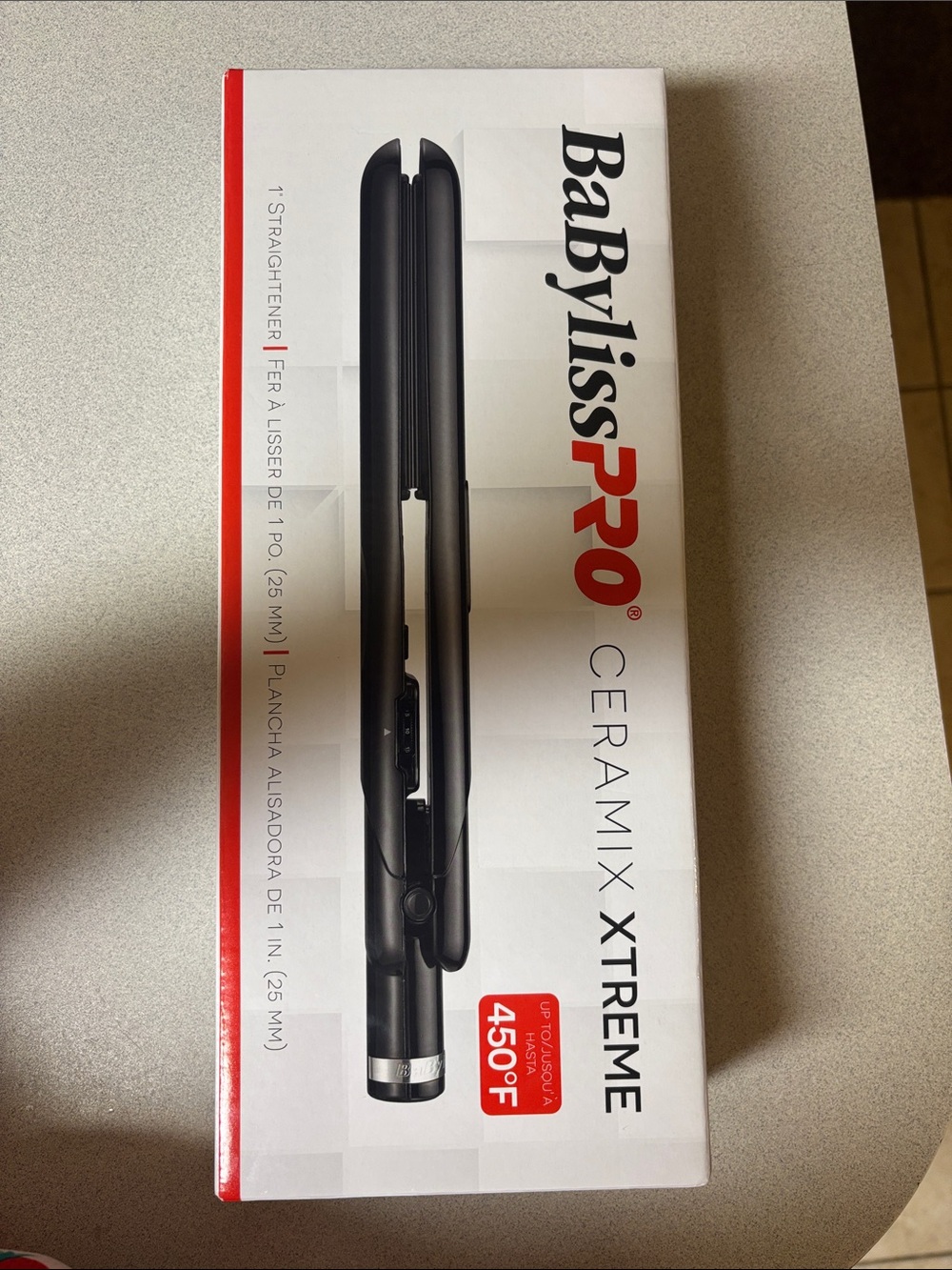 BNIB BaBylissPRO Black Ceramix Xtreme 1" Flat Iron Hair Straightener